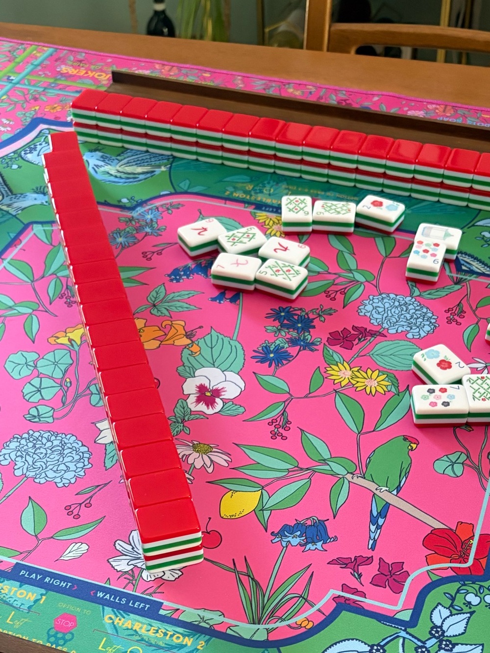 Colorful Red & Green Mahjong tiles - Picture 11 of 11